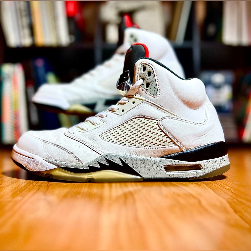 AIR JORDAN 5 || WHITE CEMENT || 13